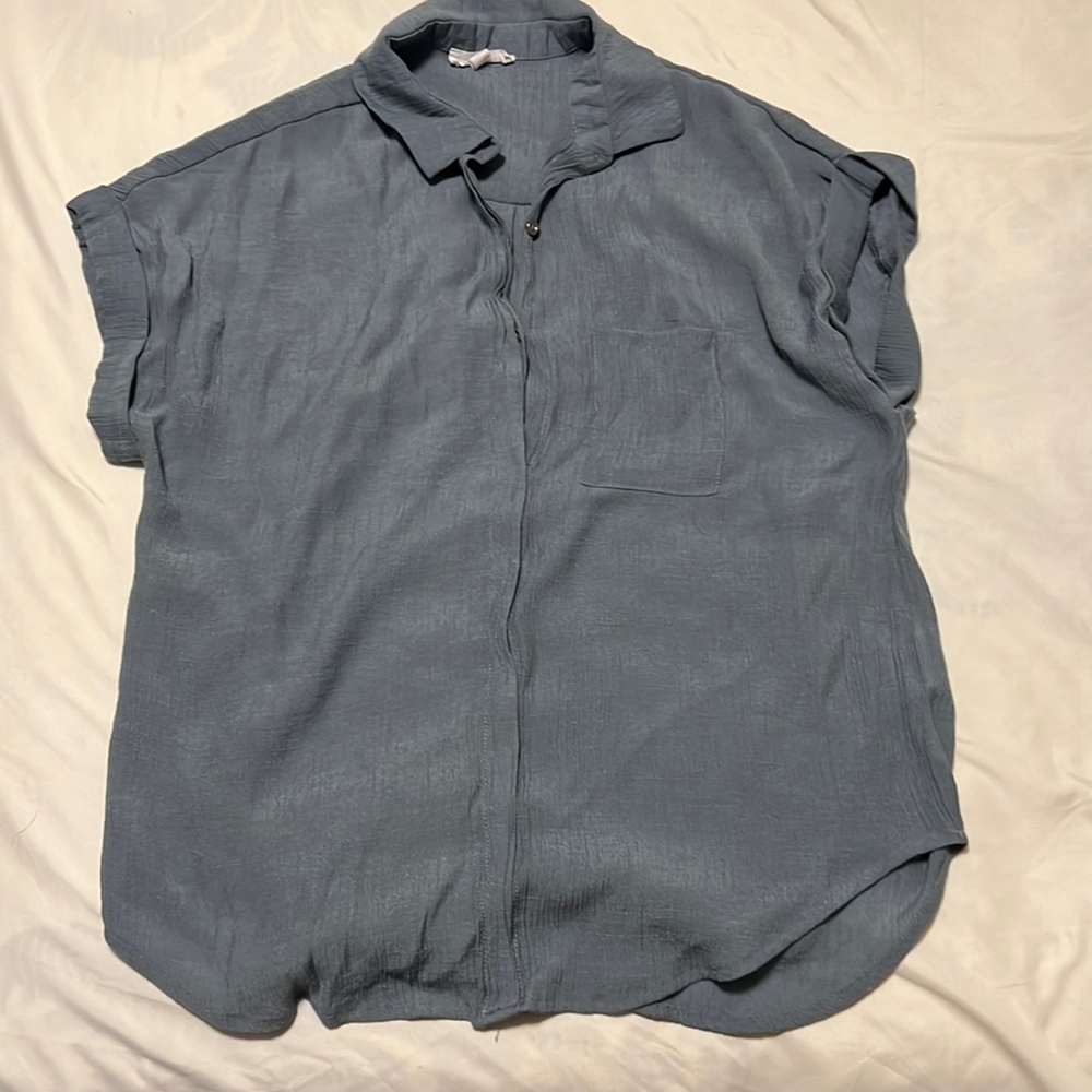 Dusty Blue Blouse